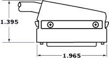 50-pin High-Density 90 Backshell Connector (male) with Latch Fasteners